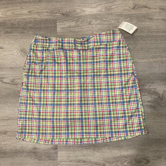 green and red  tartan skort - Picture 1 of 4